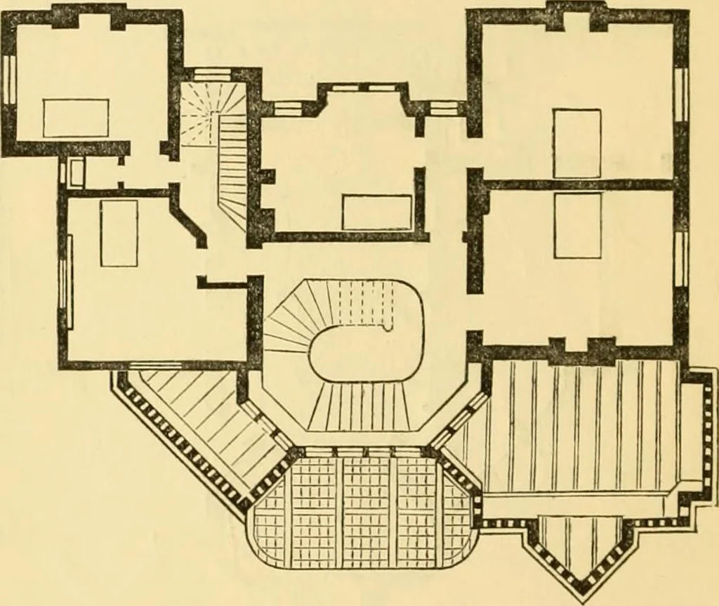 An illustration from The Englishman's house, from a cottage to a mansion. A practical guide to members of building societies, and all interested in selecting or building a house, 1871, leaf 170