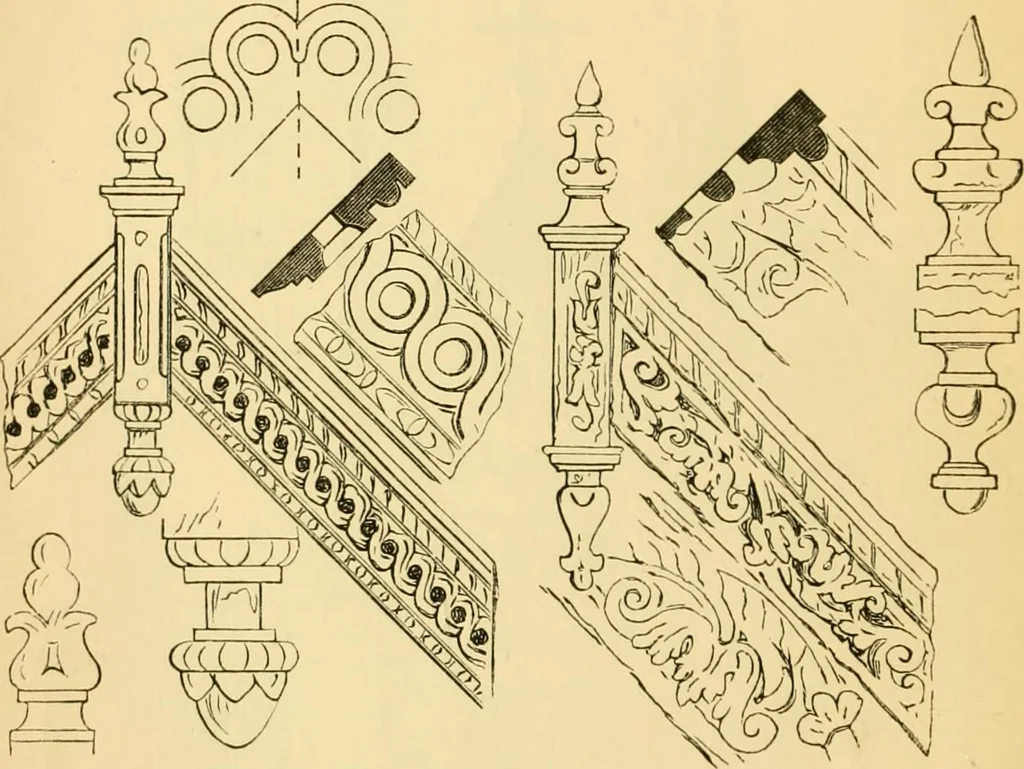An illustration from The Englishman's house, from a cottage to a mansion. A practical guide to members of building societies, and all interested in selecting or building a house, 1871, leaf 176