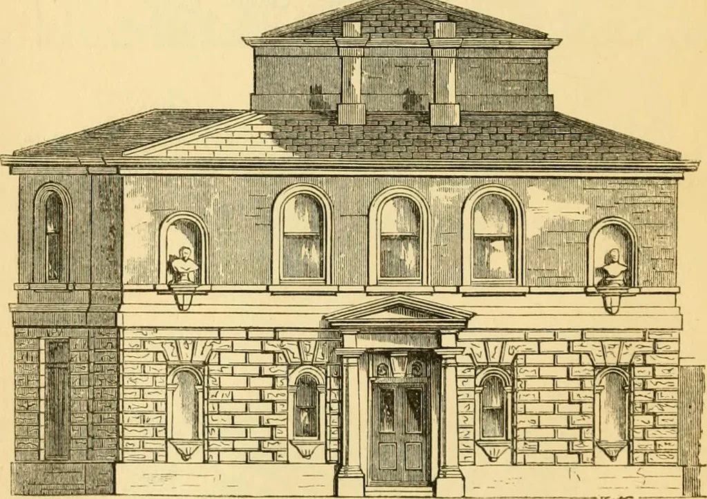 An illustration from The Englishman's house, from a cottage to a mansion. A practical guide to members of building societies, and all interested in selecting or building a house, 1871, leaf 180