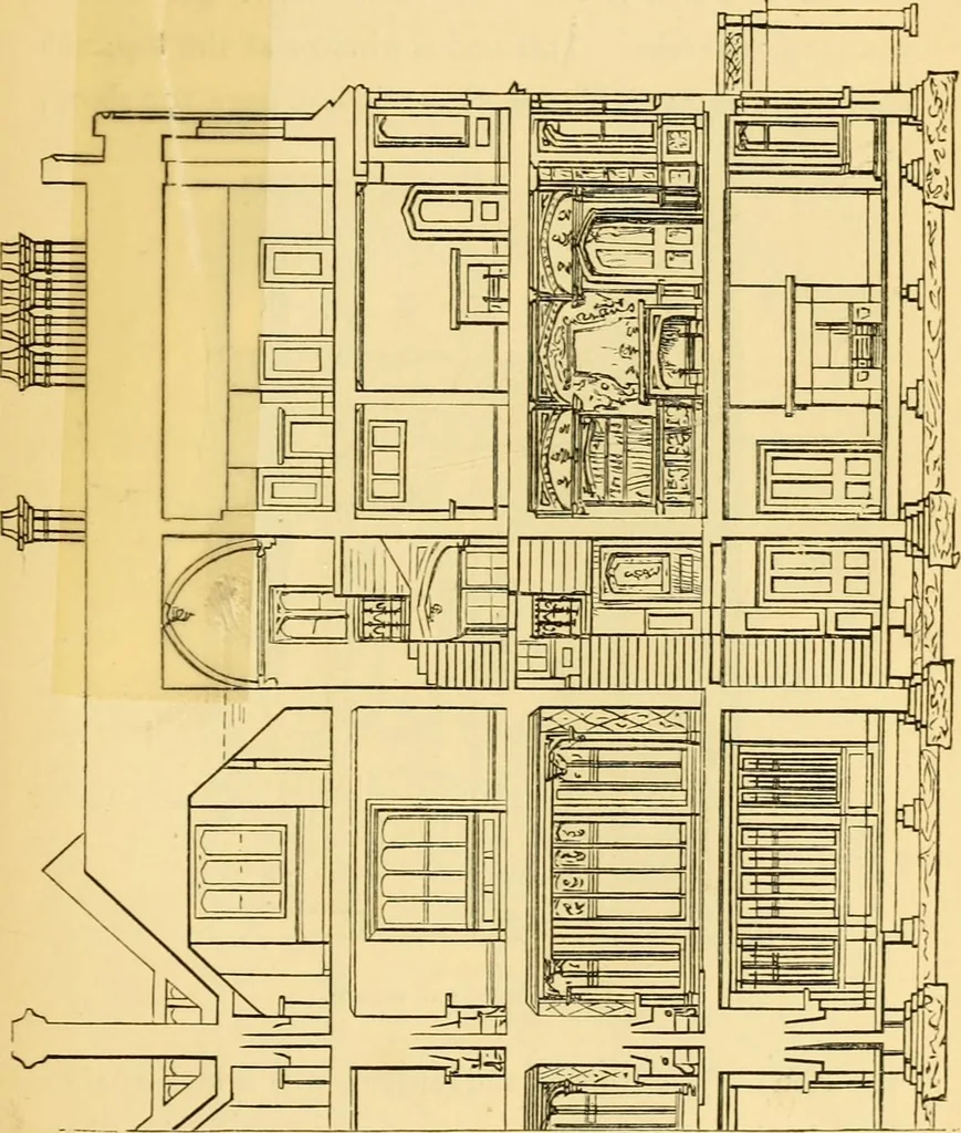 An illustration from The Englishman's house, from a cottage to a mansion. A practical guide to members of building societies, and all interested in selecting or building a house, 1871, leaf 207