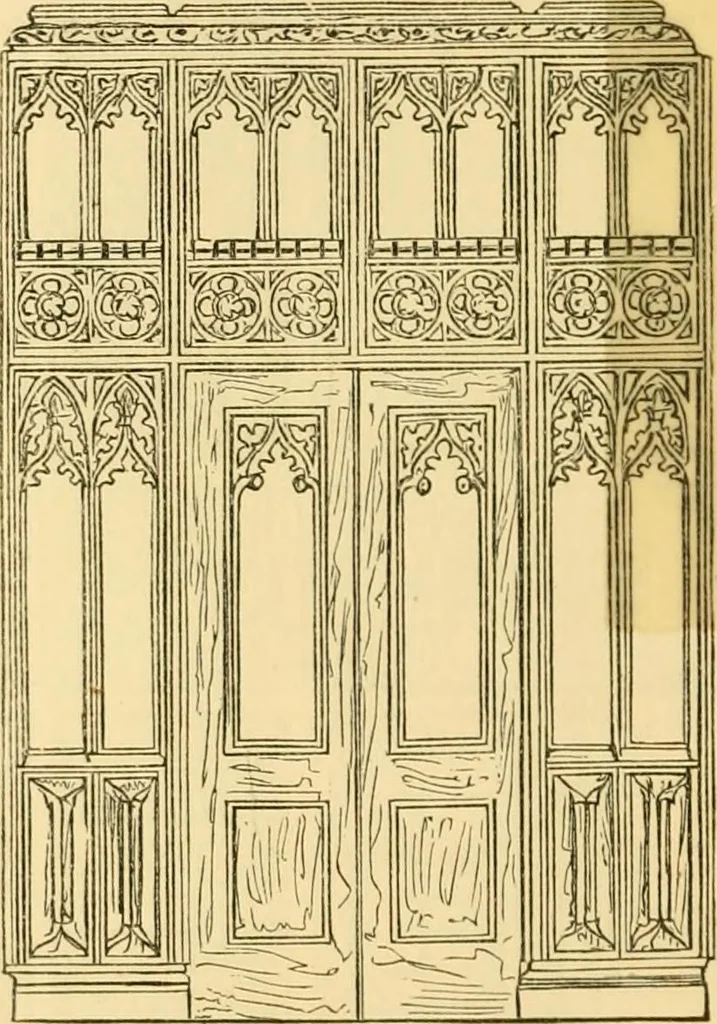 An illustration from The Englishman's house, from a cottage to a mansion. A practical guide to members of building societies, and all interested in selecting or building a house, 1871, leaf 208