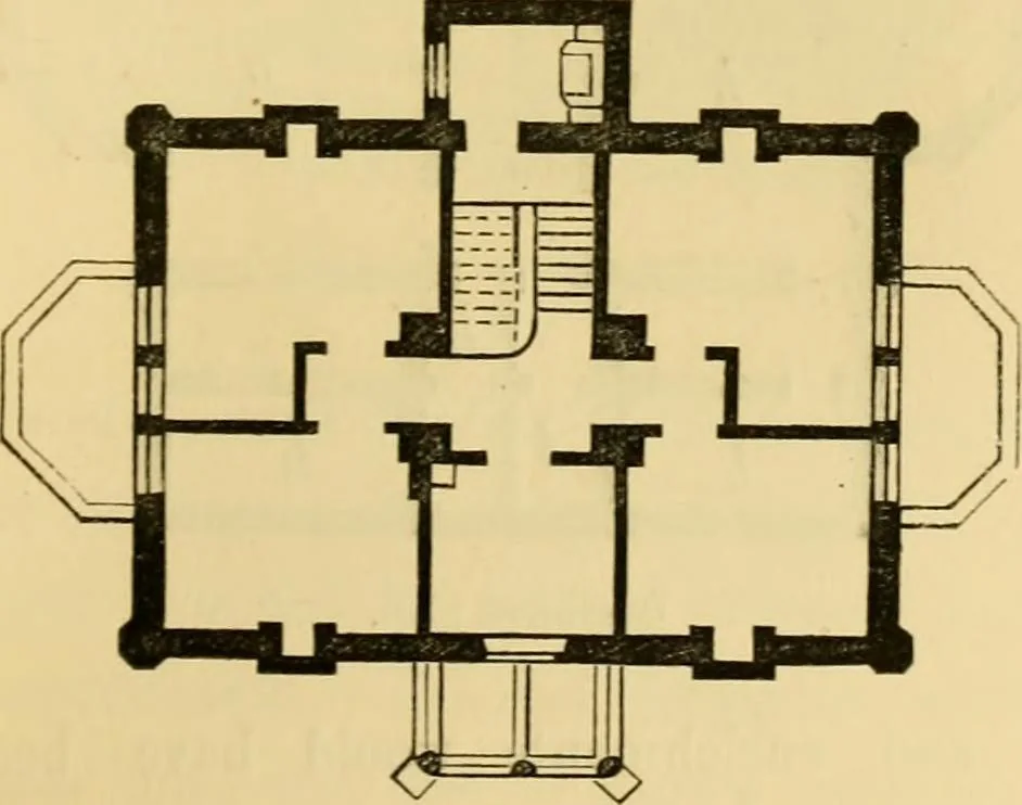 An illustration from The Englishman's house, from a cottage to a mansion. A practical guide to members of building societies, and all interested in selecting or building a house, 1871, leaf 229