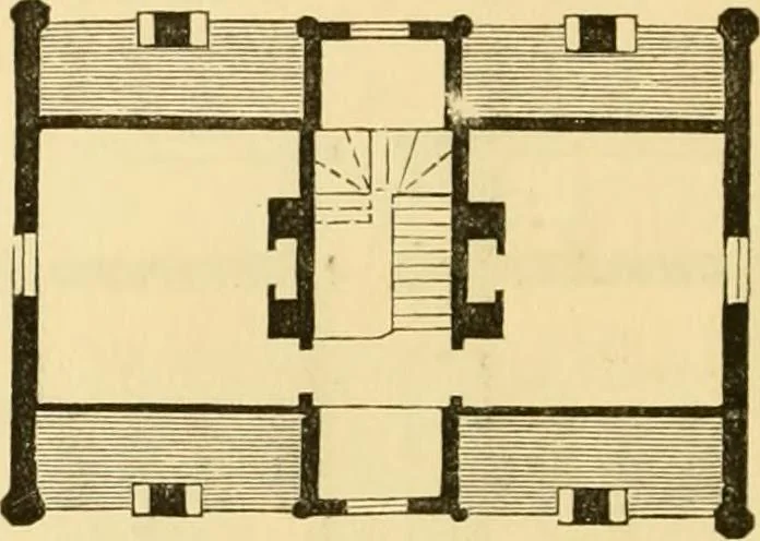 An illustration from The Englishman's house, from a cottage to a mansion. A practical guide to members of building societies, and all interested in selecting or building a house, 1871, leaf 230