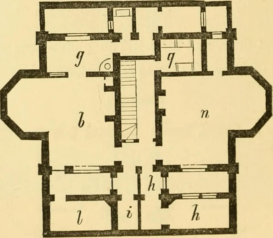 An illustration from The Englishman's house, from a cottage to a mansion. A practical guide to members of building societies, and all interested in selecting or building a house, 1871, leaf 230