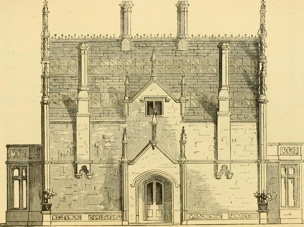 An illustration from The Englishman's house, from a cottage to a mansion. A practical guide to members of building societies, and all interested in selecting or building a house, 1871, leaf 232