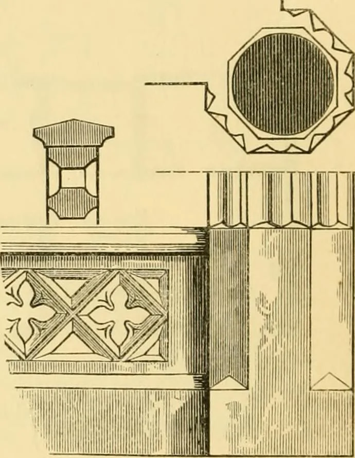 An illustration from The Englishman's house, from a cottage to a mansion. A practical guide to members of building societies, and all interested in selecting or building a house, 1871, leaf 236