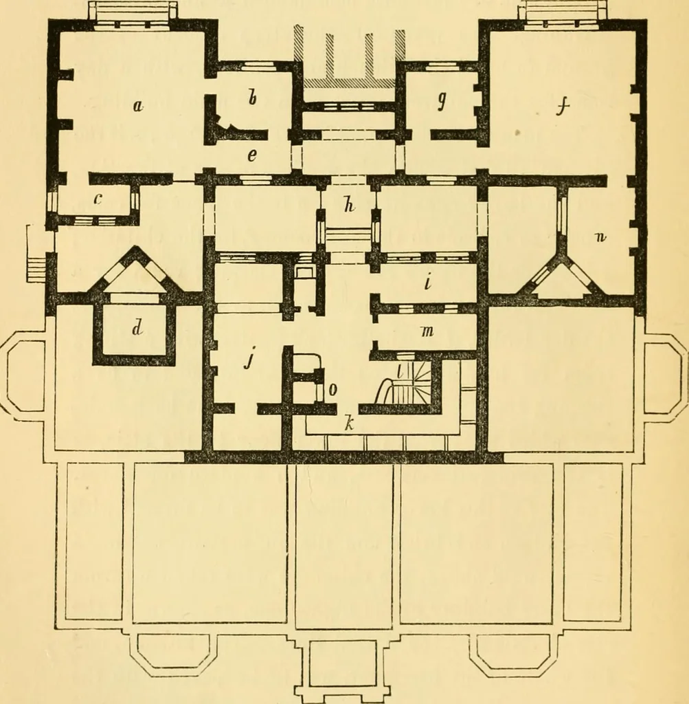 An illustration from The Englishman's house, from a cottage to a mansion. A practical guide to members of building societies, and all interested in selecting or building a house, 1871, leaf 242