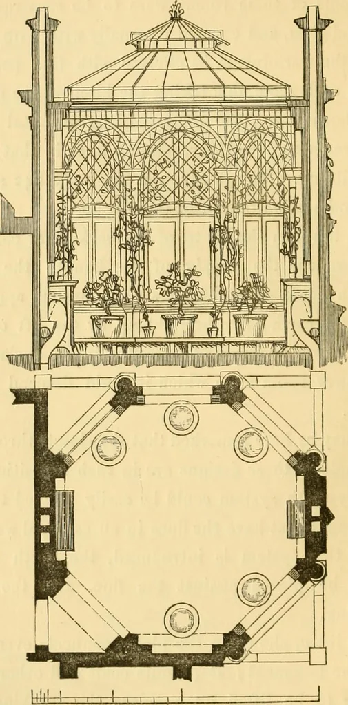 An illustration from The Englishman's house, from a cottage to a mansion. A practical guide to members of building societies, and all interested in selecting or building a house, 1871, leaf 248