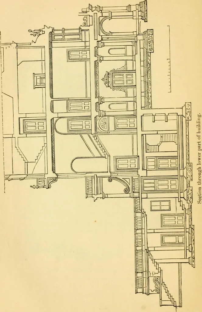 An illustration from The Englishman's house, from a cottage to a mansion. A practical guide to members of building societies, and all interested in selecting or building a house, 1871, leaf 250