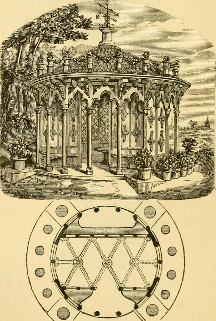 An illustration from The Englishman's house, from a cottage to a mansion. A practical guide to members of building societies, and all interested in selecting or building a house, 1871, leaf 268