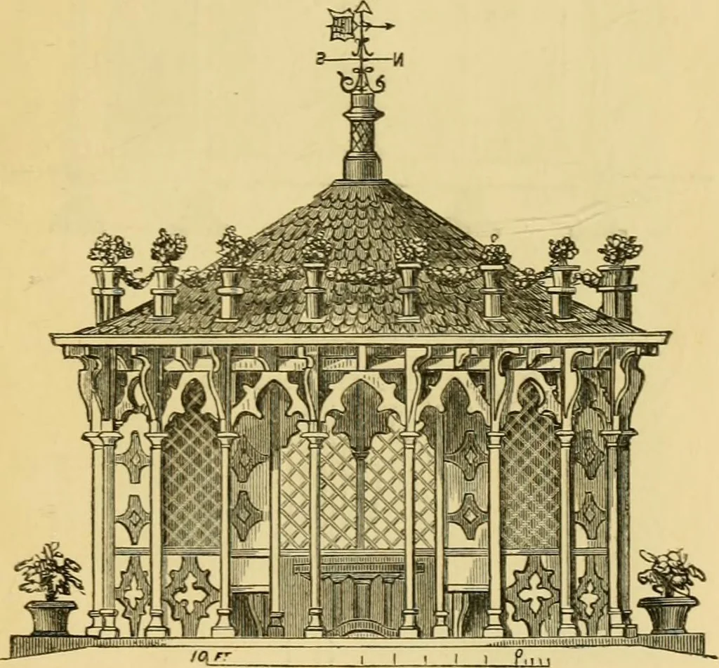 An illustration from The Englishman's house, from a cottage to a mansion. A practical guide to members of building societies, and all interested in selecting or building a house, 1871, leaf 269