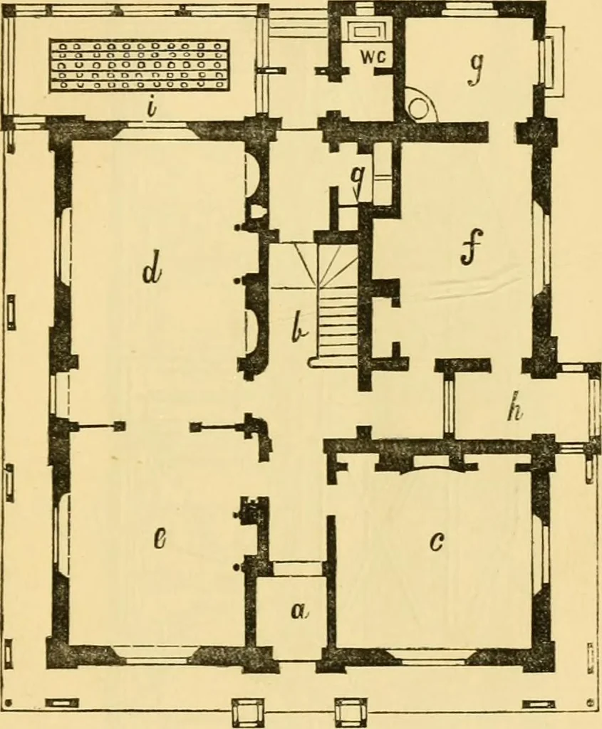 An illustration from The Englishman's house, from a cottage to a mansion. A practical guide to members of building societies, and all interested in selecting or building a house, 1871, leaf 275