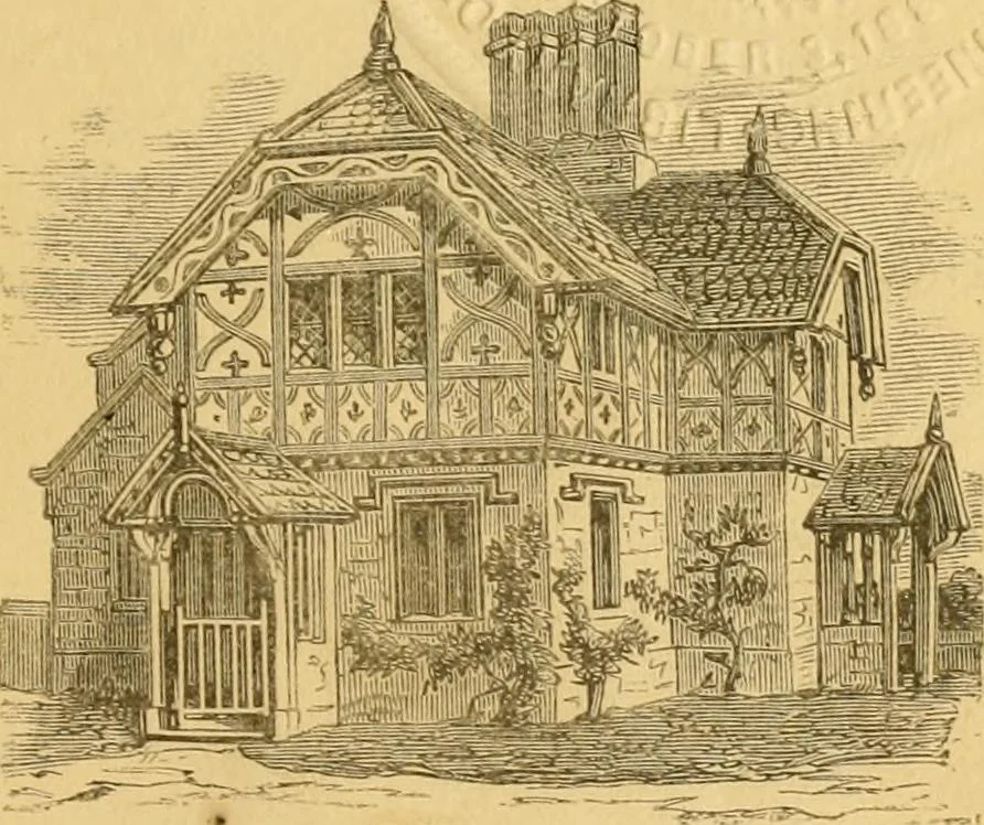 An illustration from The Englishman's house, from a cottage to a mansion. A practical guide to members of building societies, and all interested in selecting or building a house, 1871, leaf 3
