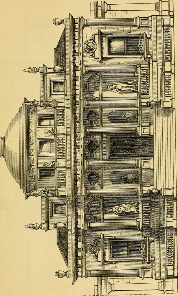An illustration from The Englishman's house, from a cottage to a mansion. A practical guide to members of building societies, and all interested in selecting or building a house, 1871, leaf 315