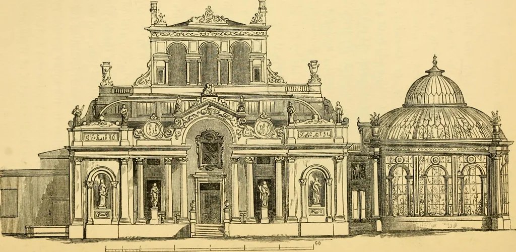 An illustration from The Englishman's house, from a cottage to a mansion. A practical guide to members of building societies, and all interested in selecting or building a house, 1871, leaf 344