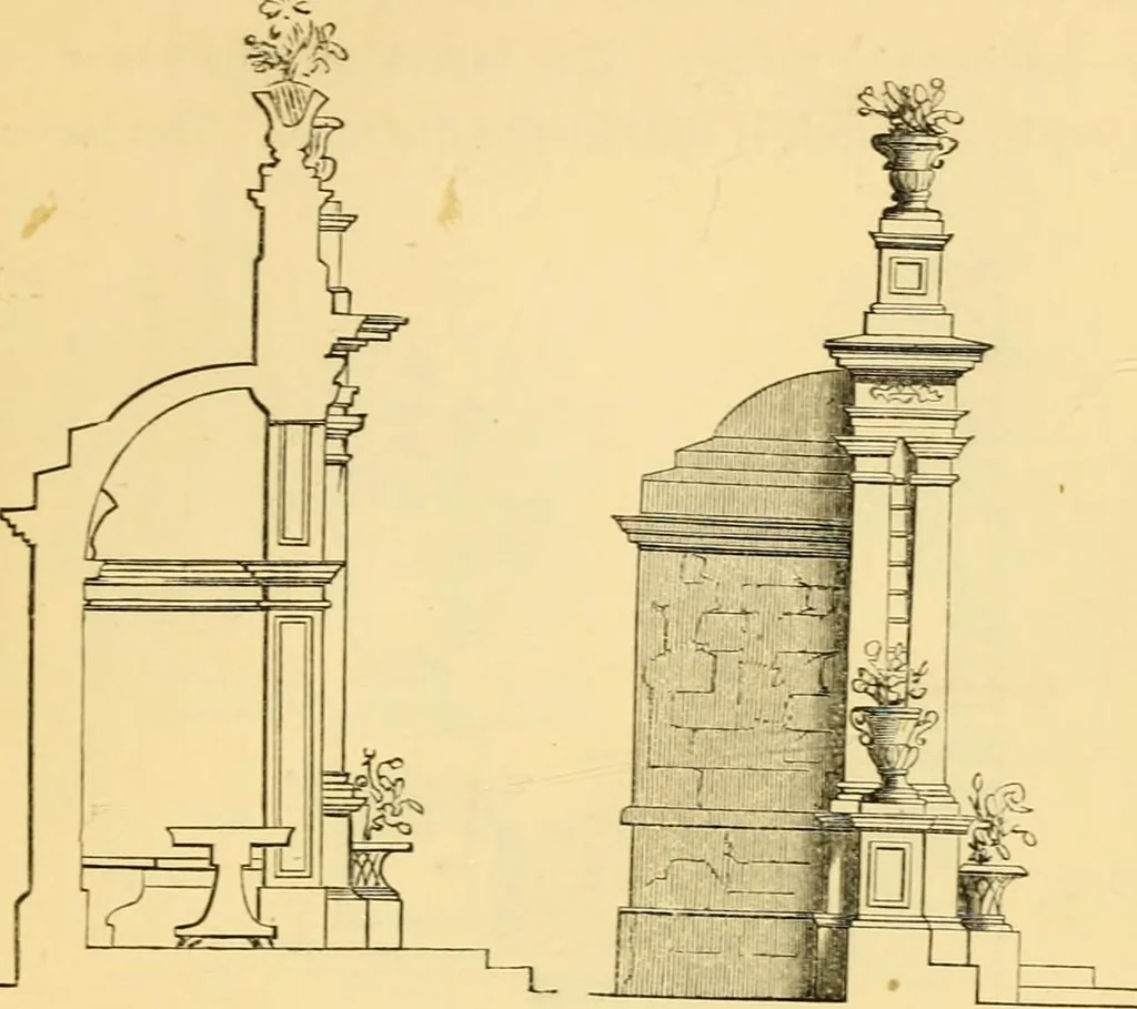 An illustration from The Englishman's house, from a cottage to a mansion. A practical guide to members of building societies, and all interested in selecting or building a house, 1871, leaf 369