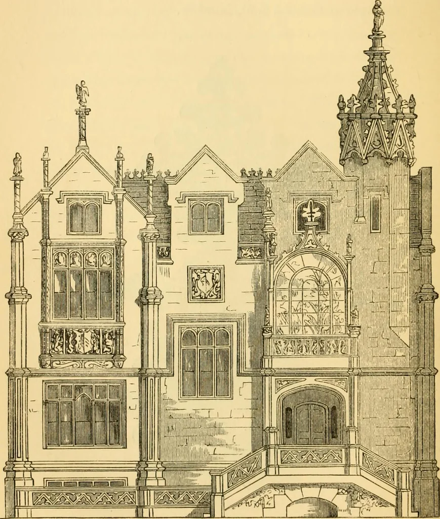 An illustration from The Englishman's house, from a cottage to a mansion. A practical guide to members of building societies, and all interested in selecting or building a house, 1871, leaf 388