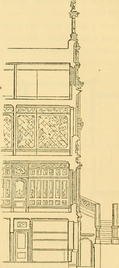 An illustration from The Englishman's house, from a cottage to a mansion. A practical guide to members of building societies, and all interested in selecting or building a house, 1871, leaf 392