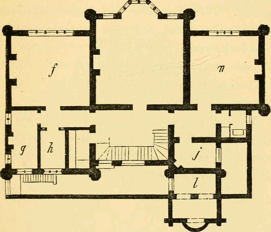 An illustration from The Englishman's house, from a cottage to a mansion. A practical guide to members of building societies, and all interested in selecting or building a house, 1871, leaf 393