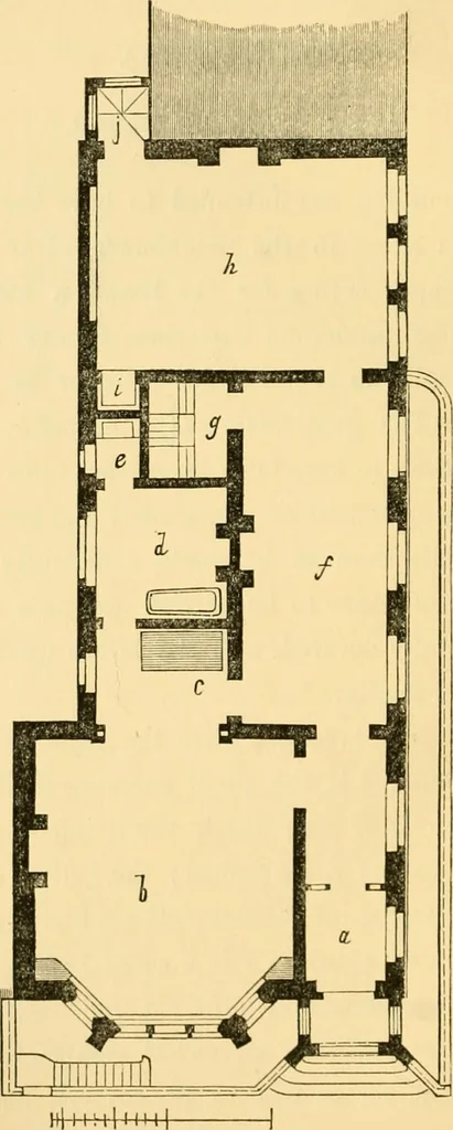 An illustration from The Englishman's house, from a cottage to a mansion. A practical guide to members of building societies, and all interested in selecting or building a house, 1871, leaf 408
