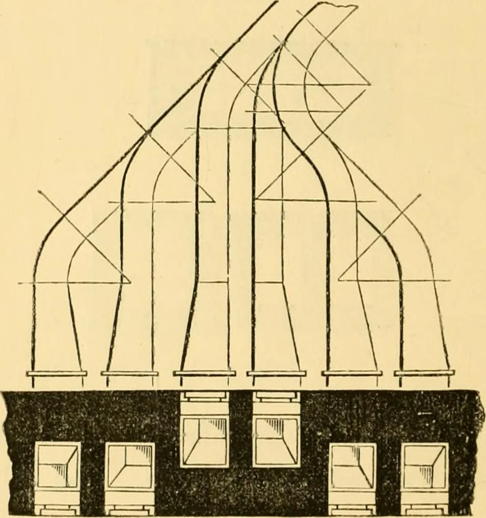 An illustration from The Englishman's house, from a cottage to a mansion. A practical guide to members of building societies, and all interested in selecting or building a house, 1871, leaf 428