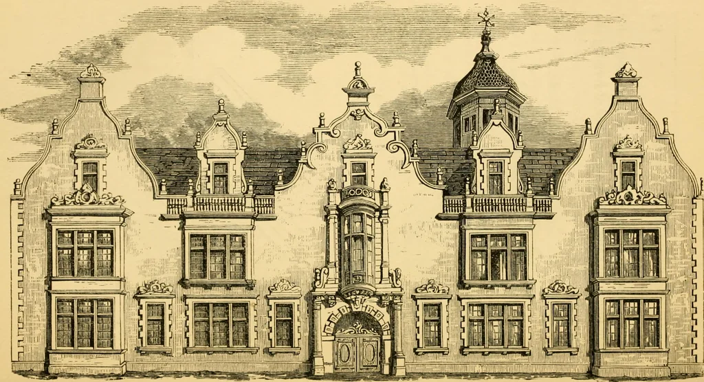 An illustration from The Englishman's house, from a cottage to a mansion. A practical guide to members of building societies, and all interested in selecting or building a house, 1871, leaf 470