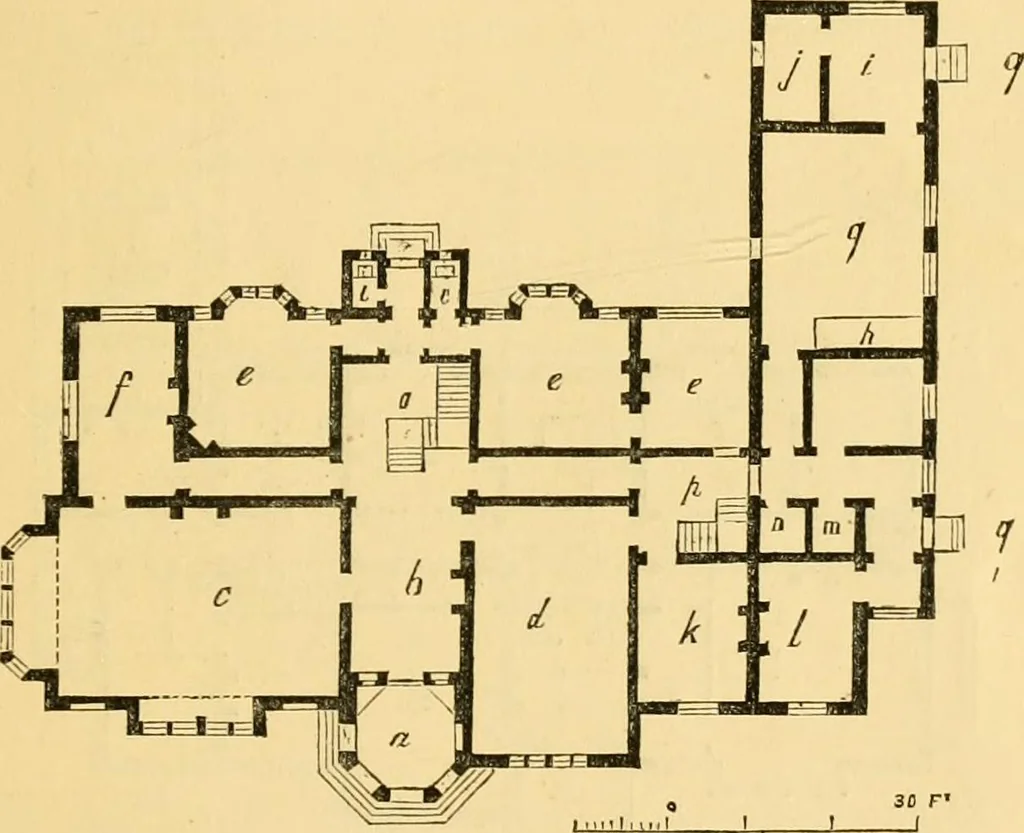 An illustration from The Englishman's house, from a cottage to a mansion. A practical guide to members of building societies, and all interested in selecting or building a house, 1871, leaf 477