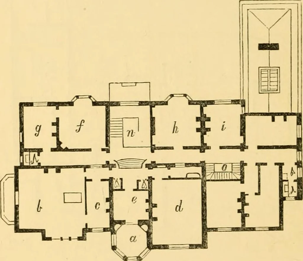 An illustration from The Englishman's house, from a cottage to a mansion. A practical guide to members of building societies, and all interested in selecting or building a house, 1871, leaf 478