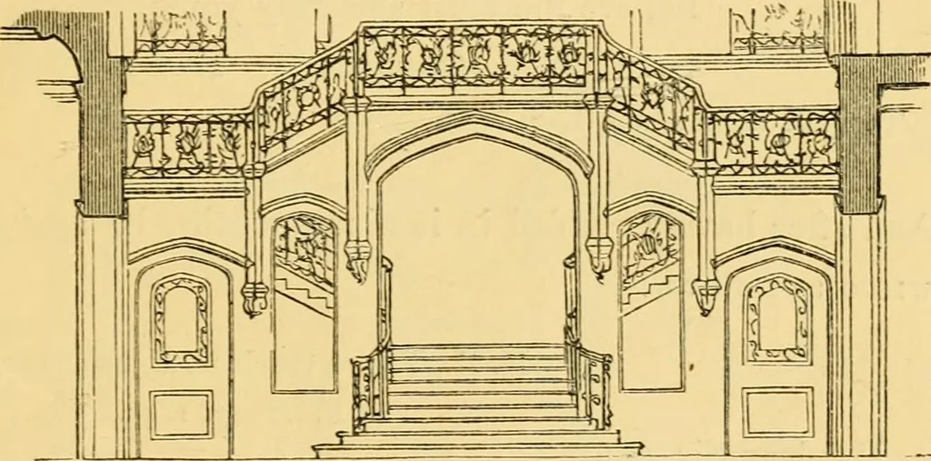 An illustration from The Englishman's house, from a cottage to a mansion. A practical guide to members of building societies, and all interested in selecting or building a house, 1871, leaf 483