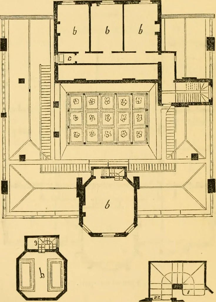 An illustration from The Englishman's house, from a cottage to a mansion. A practical guide to members of building societies, and all interested in selecting or building a house, 1871, leaf 496