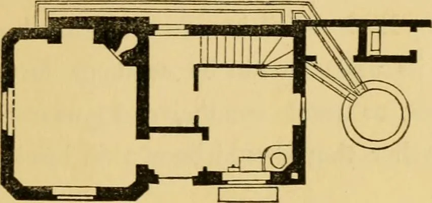 An illustration from The Englishman's house, from a cottage to a mansion. A practical guide to members of building societies, and all interested in selecting or building a house, 1871, leaf 57