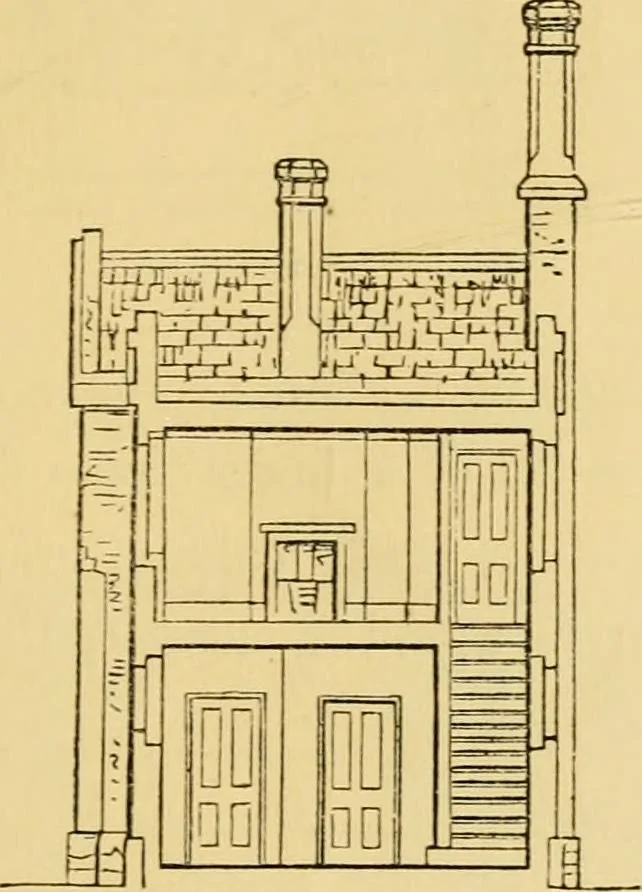 An illustration from The Englishman's house, from a cottage to a mansion. A practical guide to members of building societies, and all interested in selecting or building a house, 1871, leaf 59
