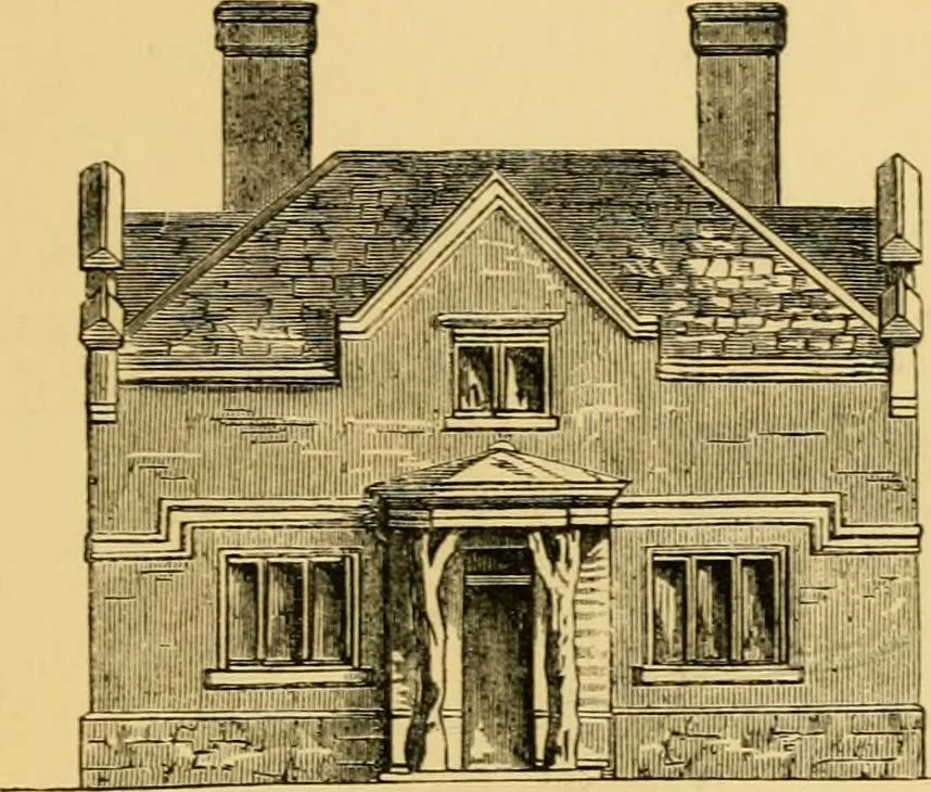 An illustration from The Englishman's house, from a cottage to a mansion. A practical guide to members of building societies, and all interested in selecting or building a house, 1871, leaf 63
