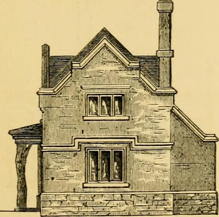 An illustration from The Englishman's house, from a cottage to a mansion. A practical guide to members of building societies, and all interested in selecting or building a house, 1871, leaf 63