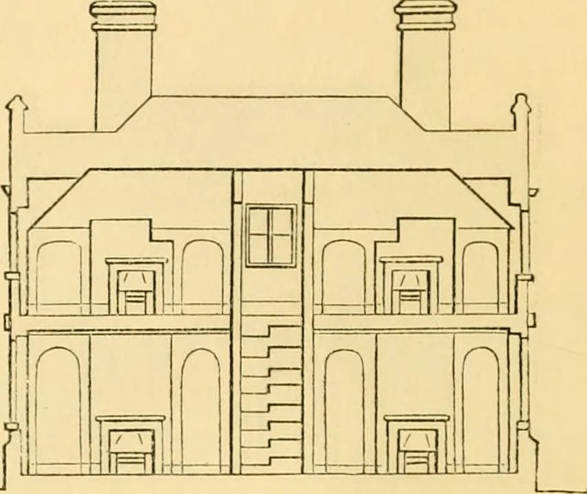 An illustration from The Englishman's house, from a cottage to a mansion. A practical guide to members of building societies, and all interested in selecting or building a house, 1871, leaf 64