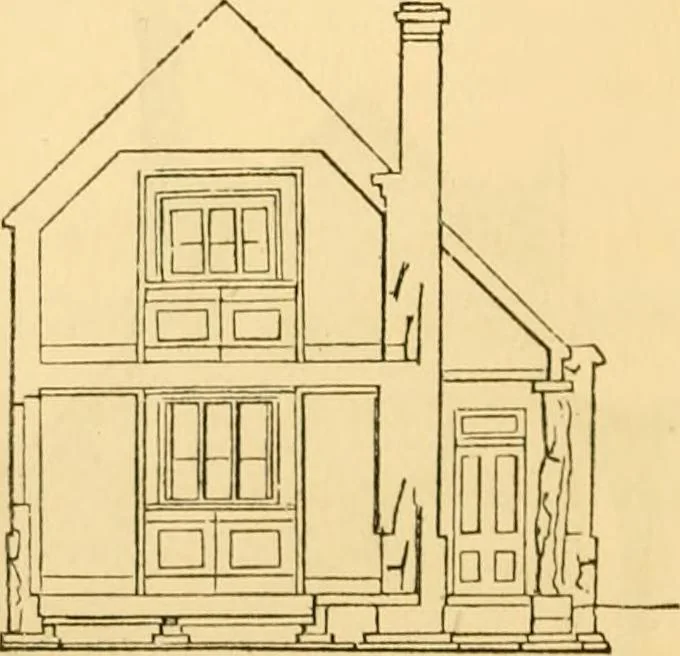 An illustration from The Englishman's house, from a cottage to a mansion. A practical guide to members of building societies, and all interested in selecting or building a house, 1871, leaf 64