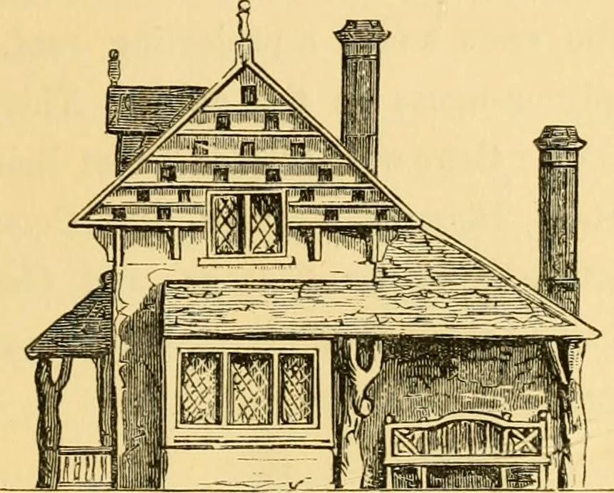 An illustration from The Englishman's house, from a cottage to a mansion. A practical guide to members of building societies, and all interested in selecting or building a house, 1871, leaf 69