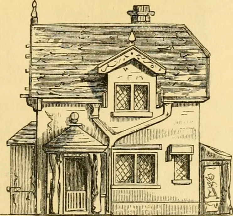 An illustration from The Englishman's house, from a cottage to a mansion. A practical guide to members of building societies, and all interested in selecting or building a house, 1871, leaf 69