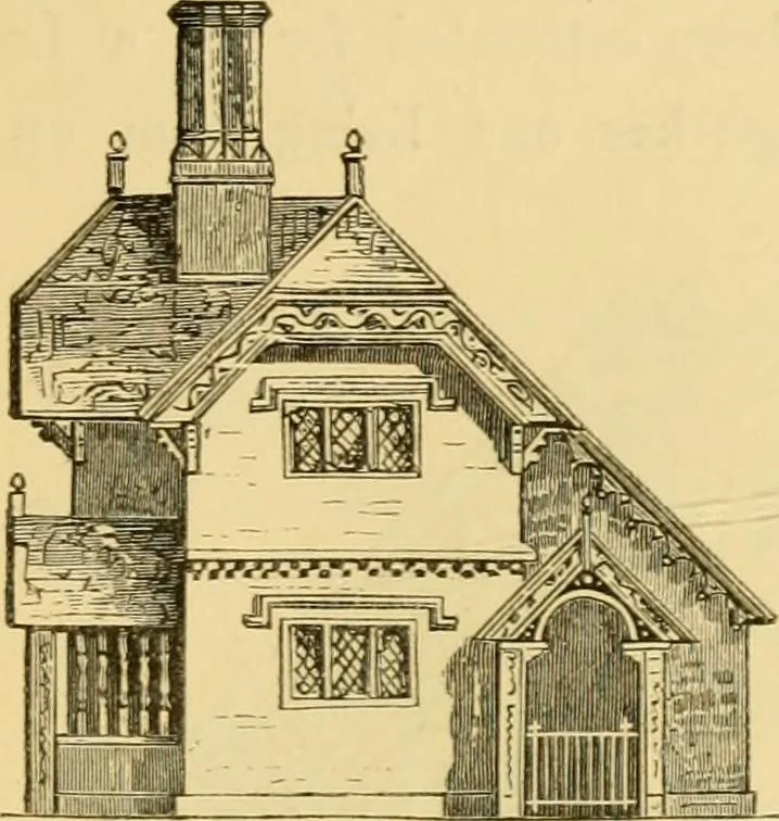 An illustration from The Englishman's house, from a cottage to a mansion. A practical guide to members of building societies, and all interested in selecting or building a house, 1871, leaf 73