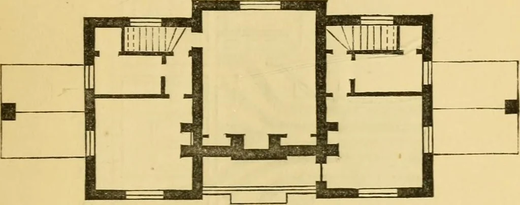 An illustration from The Englishman's house, from a cottage to a mansion. A practical guide to members of building societies, and all interested in selecting or building a house, 1871, leaf 77