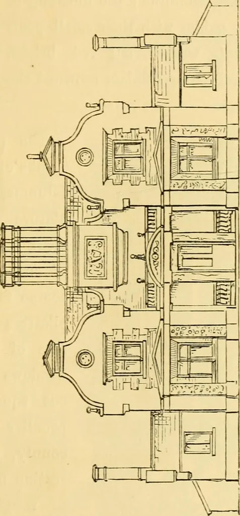 An illustration from The Englishman's house, from a cottage to a mansion. A practical guide to members of building societies, and all interested in selecting or building a house, 1871, leaf 79