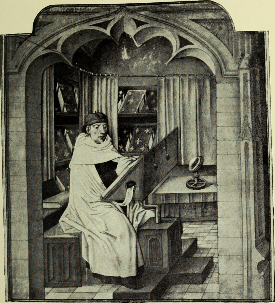 An illustration from English monastic life, 1904, leaf 205
