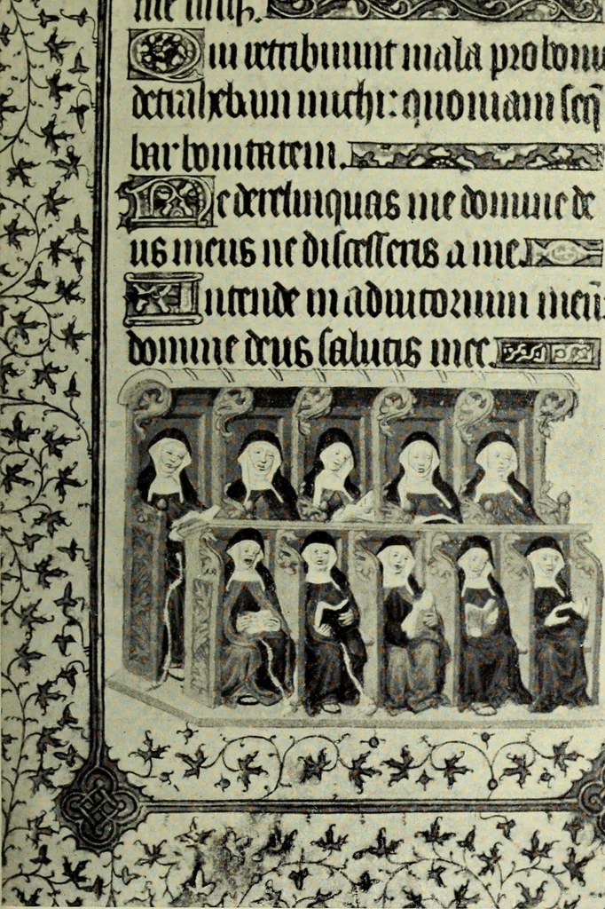 An illustration from English monastic life, 1904, leaf 239