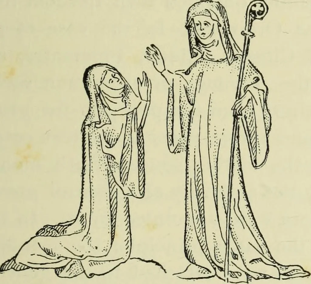 An illustration from English monastic life, 1904, leaf 243