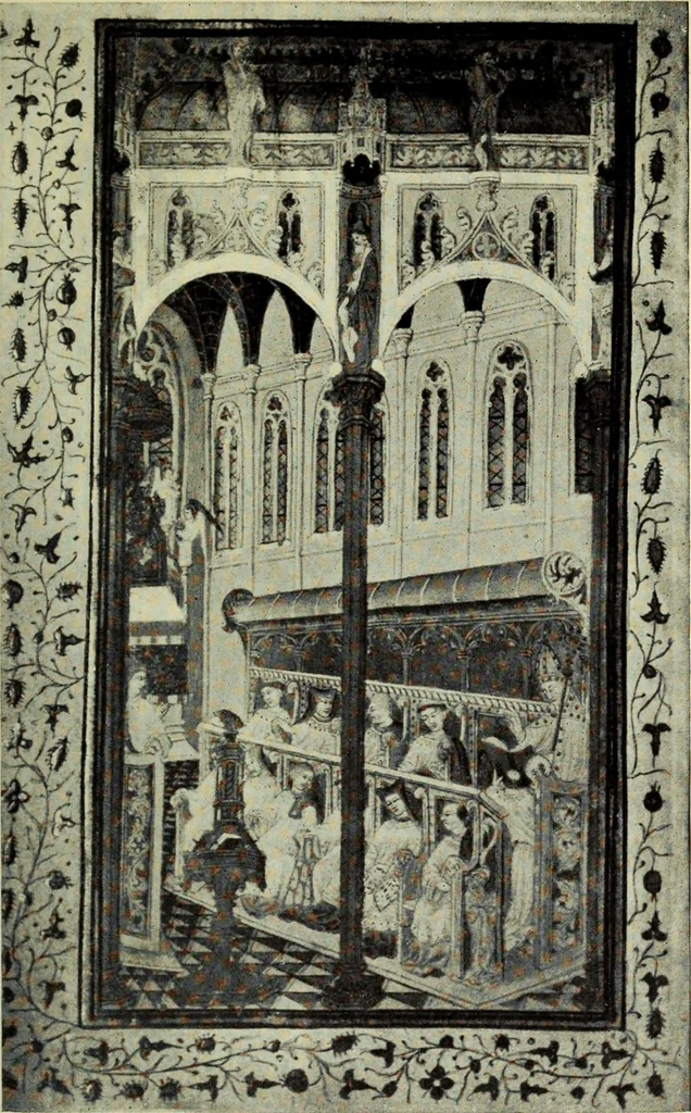 An illustration from English monastic life, 1904, leaf 47