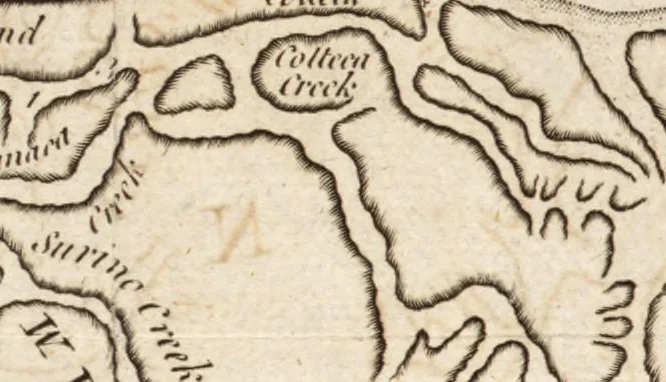 An illustration from The English pilot. [cartographic material] : The fourth book. Describing The West-India navigation, from Hudson's Bay to the River Amazones. Particularly delineating The Sea Coasts, Capes, Headlands, Rivers, Bays, Roads, Havens, Harbours, Streights, Rocks, Sands, Shoals, Banks, Depths of Water, and Anchorage, with all the Islands therein, as Jamaica, Cuba, Hispaniola, Barbadoes, Antigua, Bermudas, Porto Rico, and the rest of the Caribbee and Bahama Islands. Also, A new Description of Newfoundland, New England, New York, East and West New- Jersey, Dellawar Bay, Virginia, Maryland, Carolina. showing, The Courses and Distances from one Place to another; the Ebbing and Flowing of the Sea, the Setting of the Tides and Currents, &c. With many other Things necessary to be known in Navigation., 1775, leaf 104
