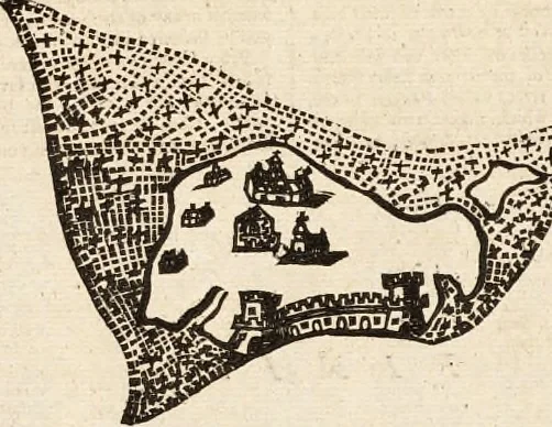 An illustration from The English pilot. [cartographic material] : The fourth book. Describing The West-India navigation, from Hudson's Bay to the River Amazones. Particularly delineating The Sea Coasts, Capes, Headlands, Rivers, Bays, Roads, Havens, Harbours, Streights, Rocks, Sands, Shoals, Banks, Depths of Water, and Anchorage, with all the Islands therein, as Jamaica, Cuba, Hispaniola, Barbadoes, Antigua, Bermudas, Porto Rico, and the rest of the Caribbee and Bahama Islands. Also, A new Description of Newfoundland, New England, New York, East and West New- Jersey, Dellawar Bay, Virginia, Maryland, Carolina. showing, The Courses and Distances from one Place to another; the Ebbing and Flowing of the Sea, the Setting of the Tides and Currents, &c. With many other Things necessary to be known in Navigation., 1775, leaf 114