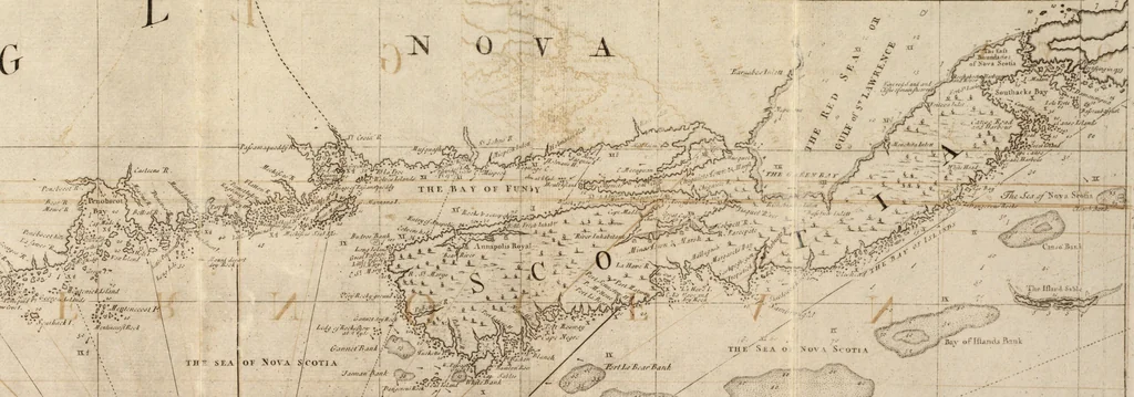 An illustration from The English pilot. [cartographic material] : The fourth book. Describing The West-India navigation, from Hudson's Bay to the River Amazones. Particularly delineating The Sea Coasts, Capes, Headlands, Rivers, Bays, Roads, Havens, Harbours, Streights, Rocks, Sands, Shoals, Banks, Depths of Water, and Anchorage, with all the Islands therein, as Jamaica, Cuba, Hispaniola, Barbadoes, Antigua, Bermudas, Porto Rico, and the rest of the Caribbee and Bahama Islands. Also, A new Description of Newfoundland, New England, New York, East and West New- Jersey, Dellawar Bay, Virginia, Maryland, Carolina. showing, The Courses and Distances from one Place to another; the Ebbing and Flowing of the Sea, the Setting of the Tides and Currents, &c. With many other Things necessary to be known in Navigation., 1775, leaf 40