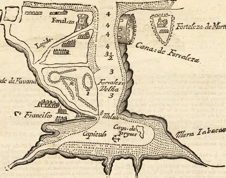 An illustration from The English pilot. [cartographic material] : The fourth book. Describing The West-India navigation, from Hudson's Bay to the River Amazones. Particularly delineating The Sea Coasts, Capes, Headlands, Rivers, Bays, Roads, Havens, Harbours, Streights, Rocks, Sands, Shoals, Banks, Depths of Water, and Anchorage, with all the Islands therein, as Jamaica, Cuba, Hispaniola, Barbadoes, Antigua, Bermudas, Porto Rico, and the rest of the Caribbee and Bahama Islands. Also, A new Description of Newfoundland, New England, New York, East and West New- Jersey, Dellawar Bay, Virginia, Maryland, Carolina. showing, The Courses and Distances from one Place to another; the Ebbing and Flowing of the Sea, the Setting of the Tides and Currents, &c. With many other Things necessary to be known in Navigation., 1775, leaf 84