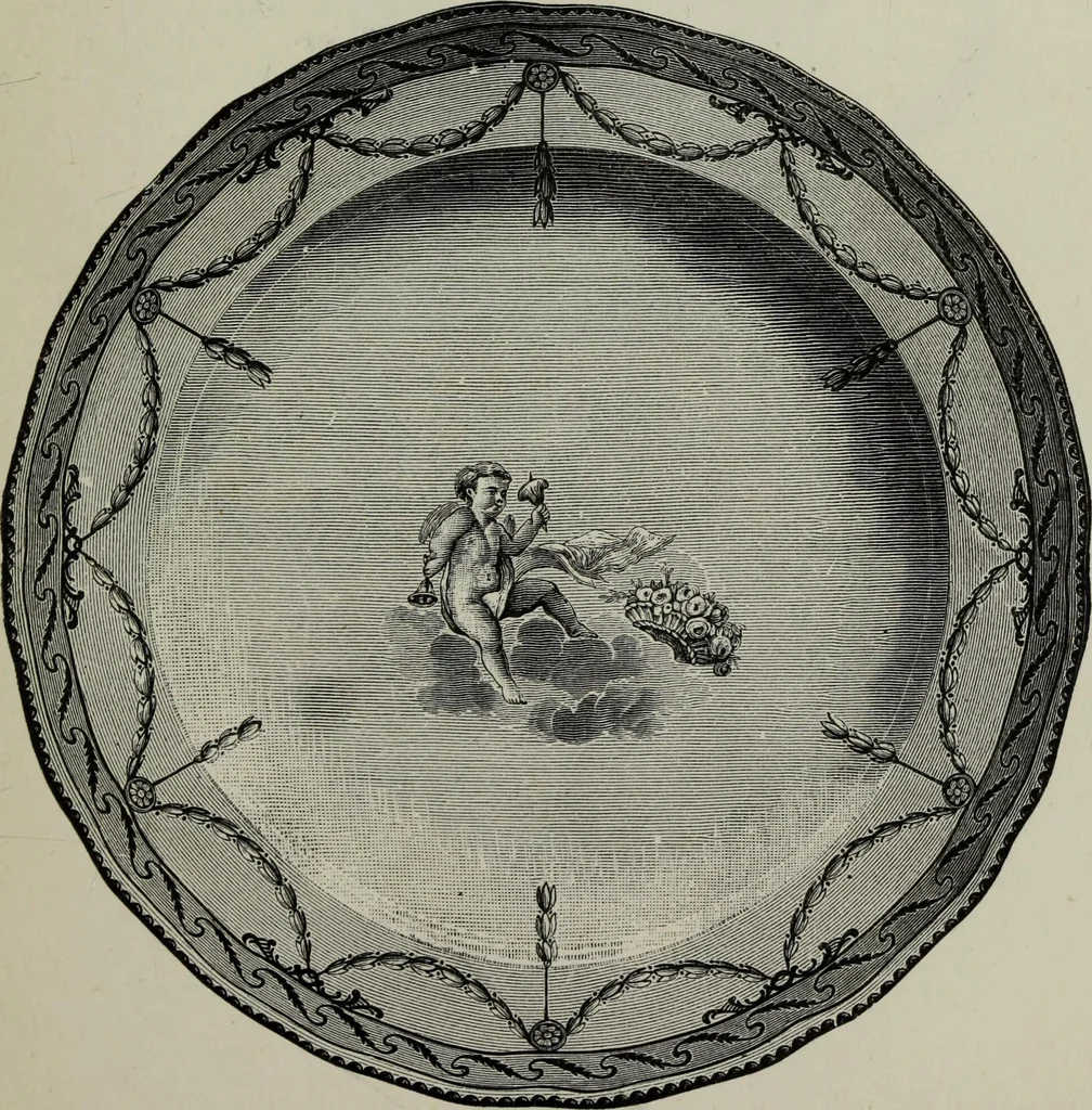 An illustration from English porcelain : a handbook to the china made in England during the eighteenth century as illustrated by specimens in the national collections, 1894, leaf 99